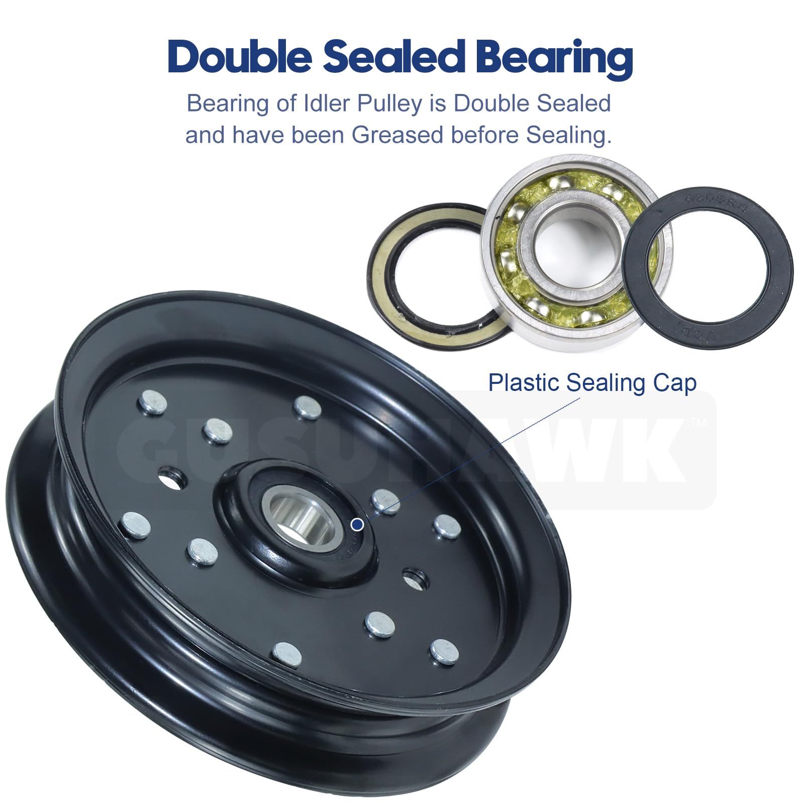 Toro Z Master Idler Pulley Replacement Exmark Parts Pully Idler