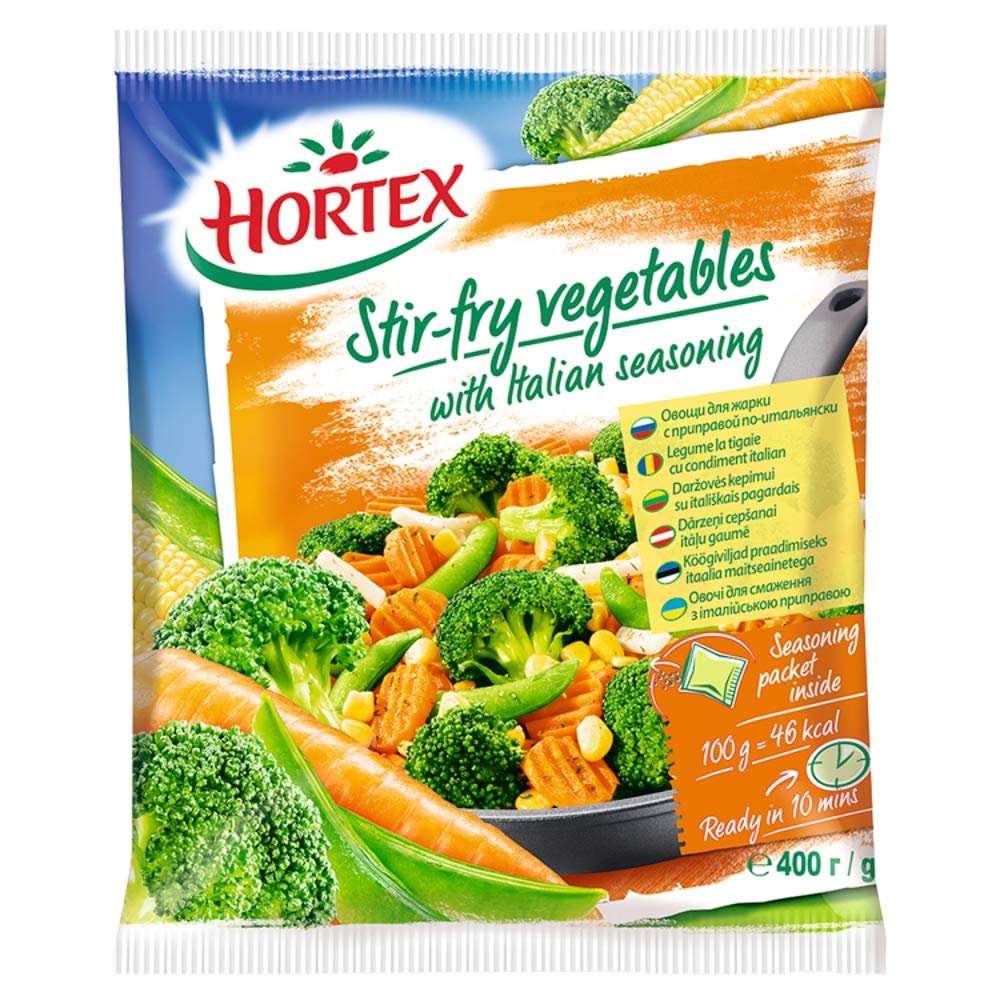 Hortex Stir-Fry Vegetables, Italian Seasoning, 400g (Frozen)