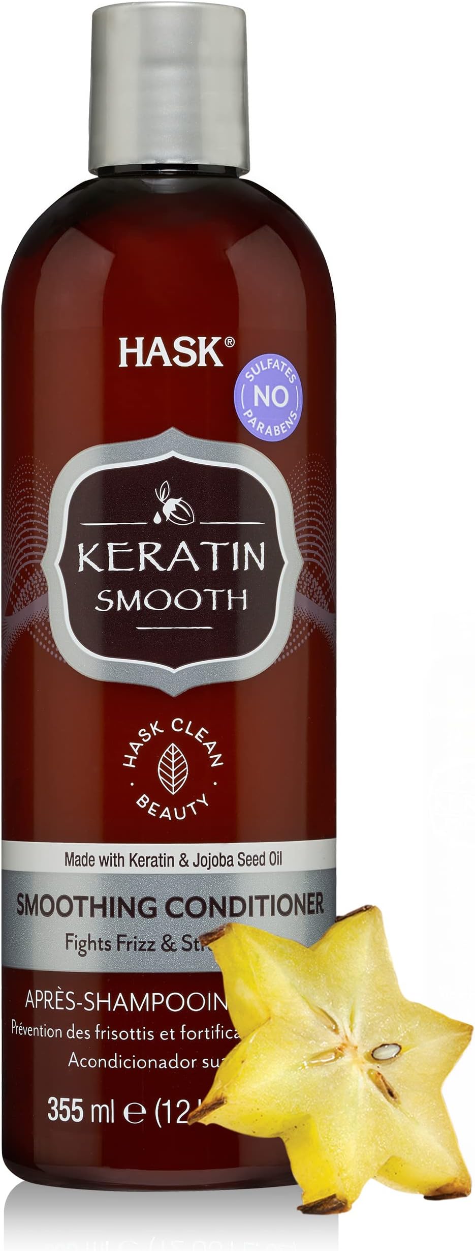 HaskKeratin Protein Smoothing Conditioner, 12 Ounce