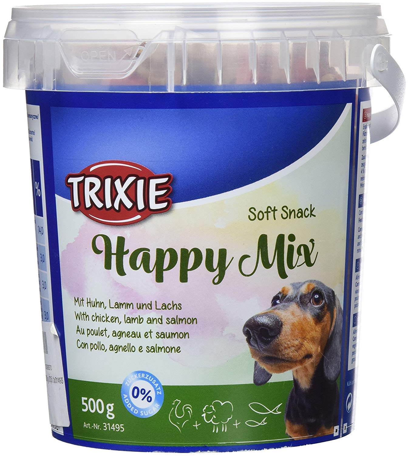 4 x Tubs of Soft Snack Happy Mix - 500grm Box - IDEAL for DOG TRAINING! (2kg of training treats)