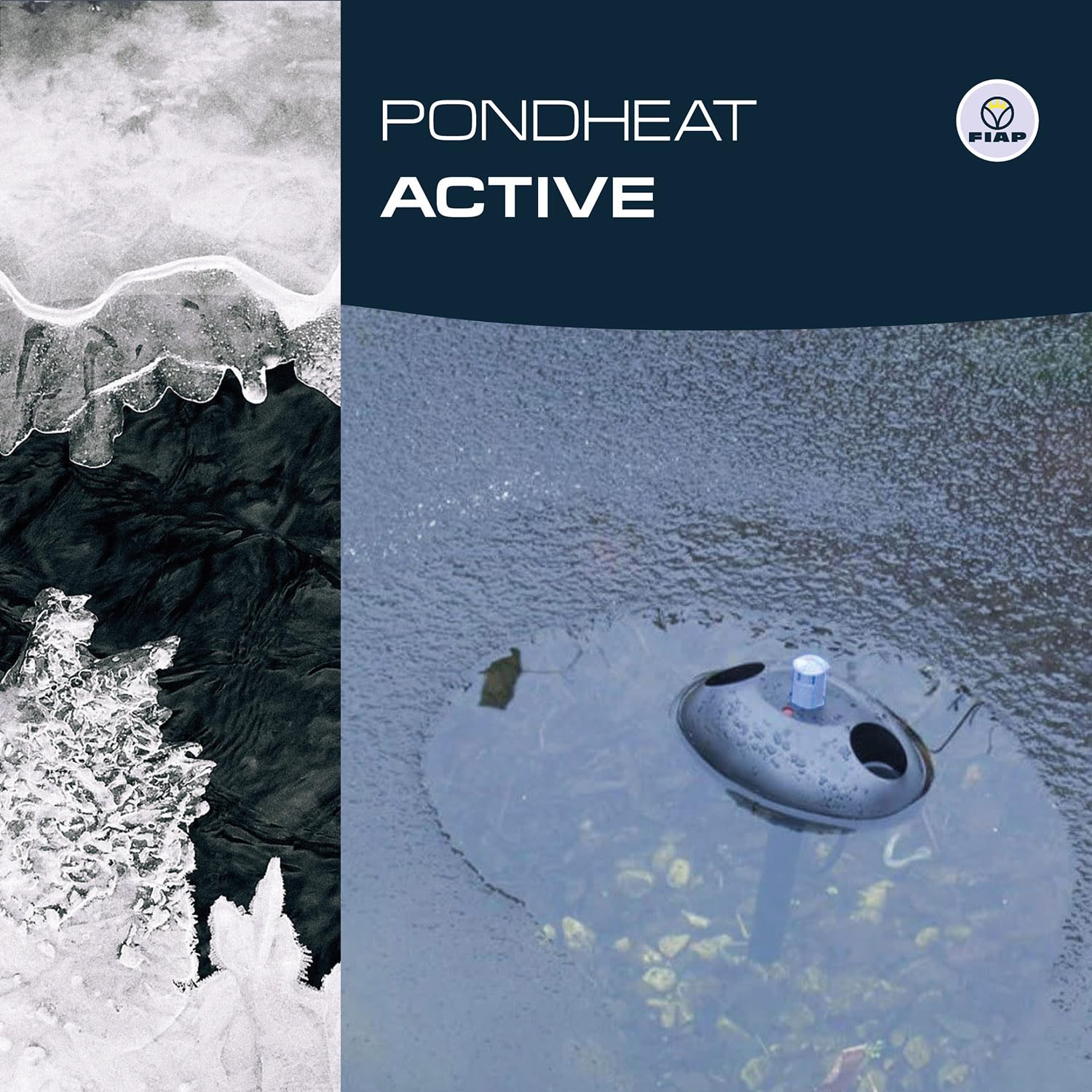 FIAP PondHeat Active - Teichheizer - Frostwächter - Teichheizung - Eisfreihalter - Gartenteich - Schwimmteich - Koiteich - bis -20C° - Teichzubehör