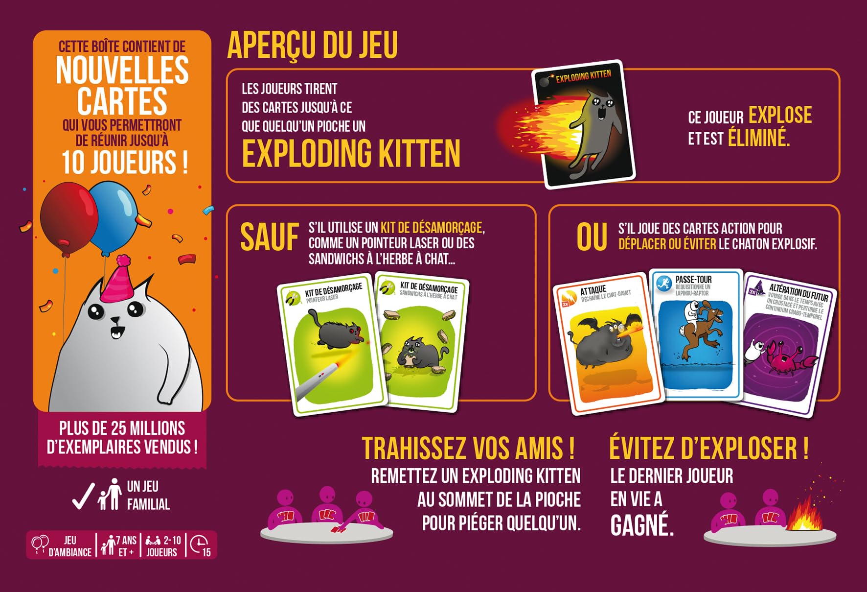 Exploding Kittens Party Pack - Juego De Cartas En Español, Hasta 10 Jugadores, Edición Fiesta Exploding Kittens Party Pack - Juego De Cartas En Español, Hasta 10 Jugadores, Edición Fiesta