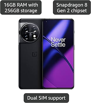 Amazon.com: OnePlus 11 5G, 16GB RAM+256GB, Dual-SIM, Titan Black Amazon.com: OnePlus 11 5G, 16GB RAM+256GB, Dual-SIM, Titan Black
