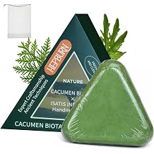 HEPBURN Nature Triangle Shampoo Bar, Usman Grass Bar, Seven Green Herbal Soap Shampoo, Calming & Strengthening Hair for Women and Men 2