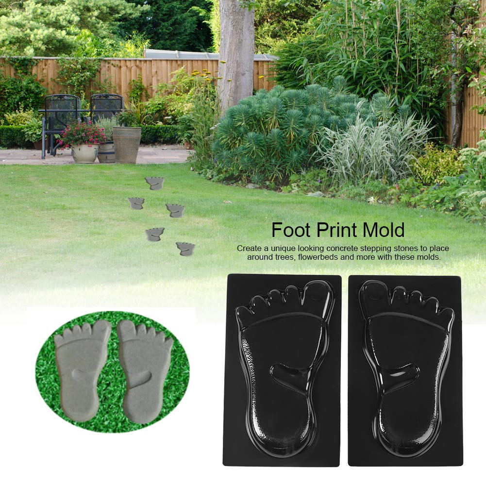 Moule à empreintes de pied en béton pour allée de jardin