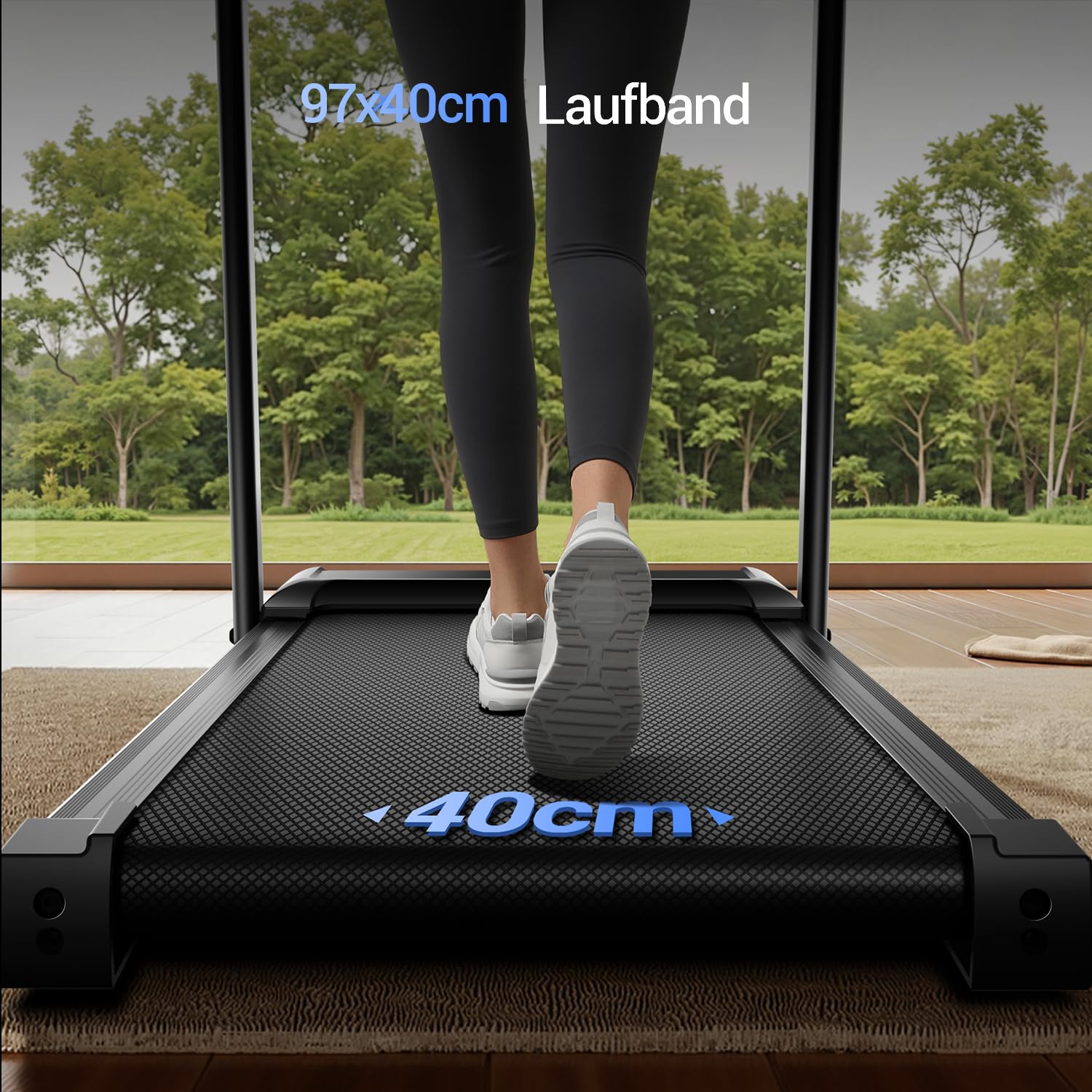 LONTEK Cinta de Correr Plegable con Inclinación 9% | Cinta de Andar Plegable 12KM/H,Caminadora Electrica para Casa Equipado con un Motor de 3.0 CV y Pantalla LED,136KG