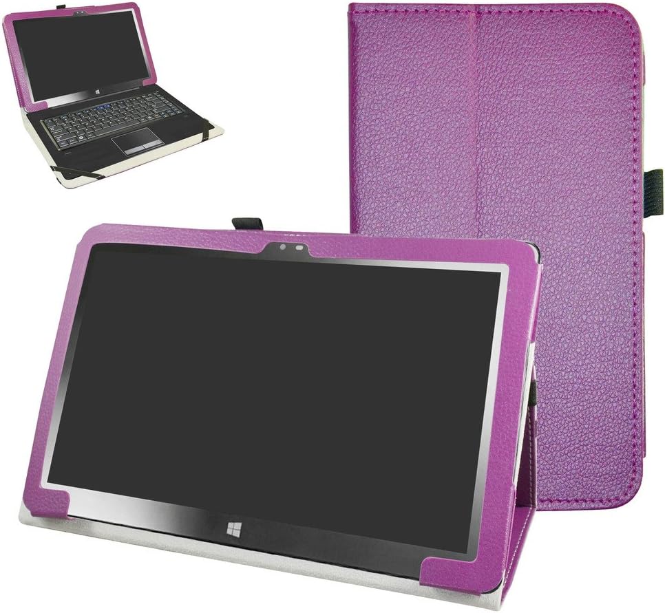 Insignia 11.6 NS-P11W7100 / NS-P11A8100 Case,Mama Mouth PU Leather Folio Stand Cover for 11.6" Insignia 11.6 NS-P11W7100 / NS-P11A8100 11.6 Inch Windows 10 Tablet PC,Purple