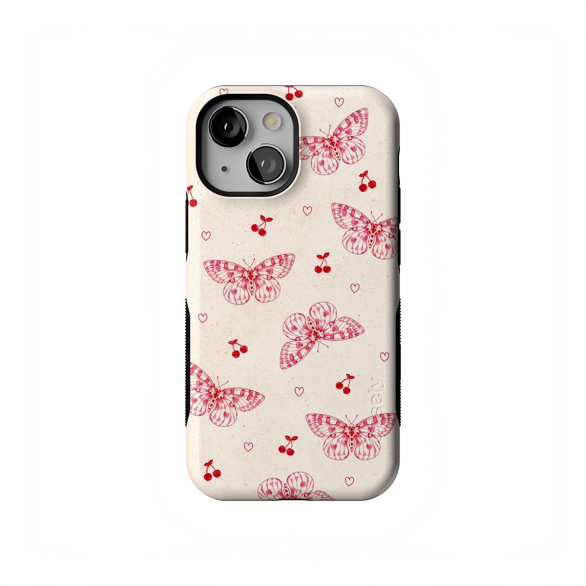 Casely iPhone 13 Mini Case | Heart Flutters | Butterfly | Compatible with MagSafe | Bold Protective Design