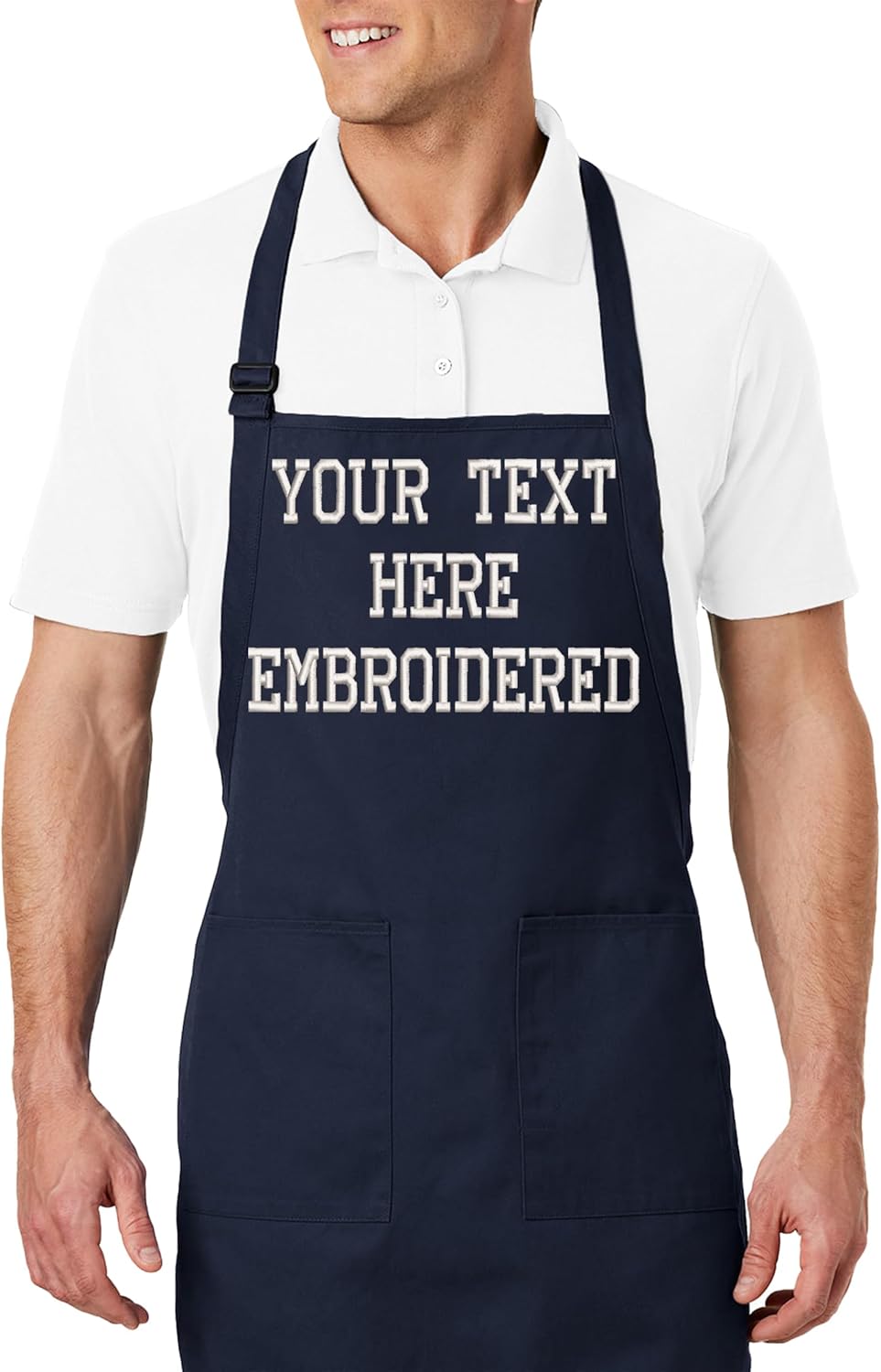 Personalized Apron with Custom Name or Any Text. Chef, Cooking, Grilling, or Baking Gift