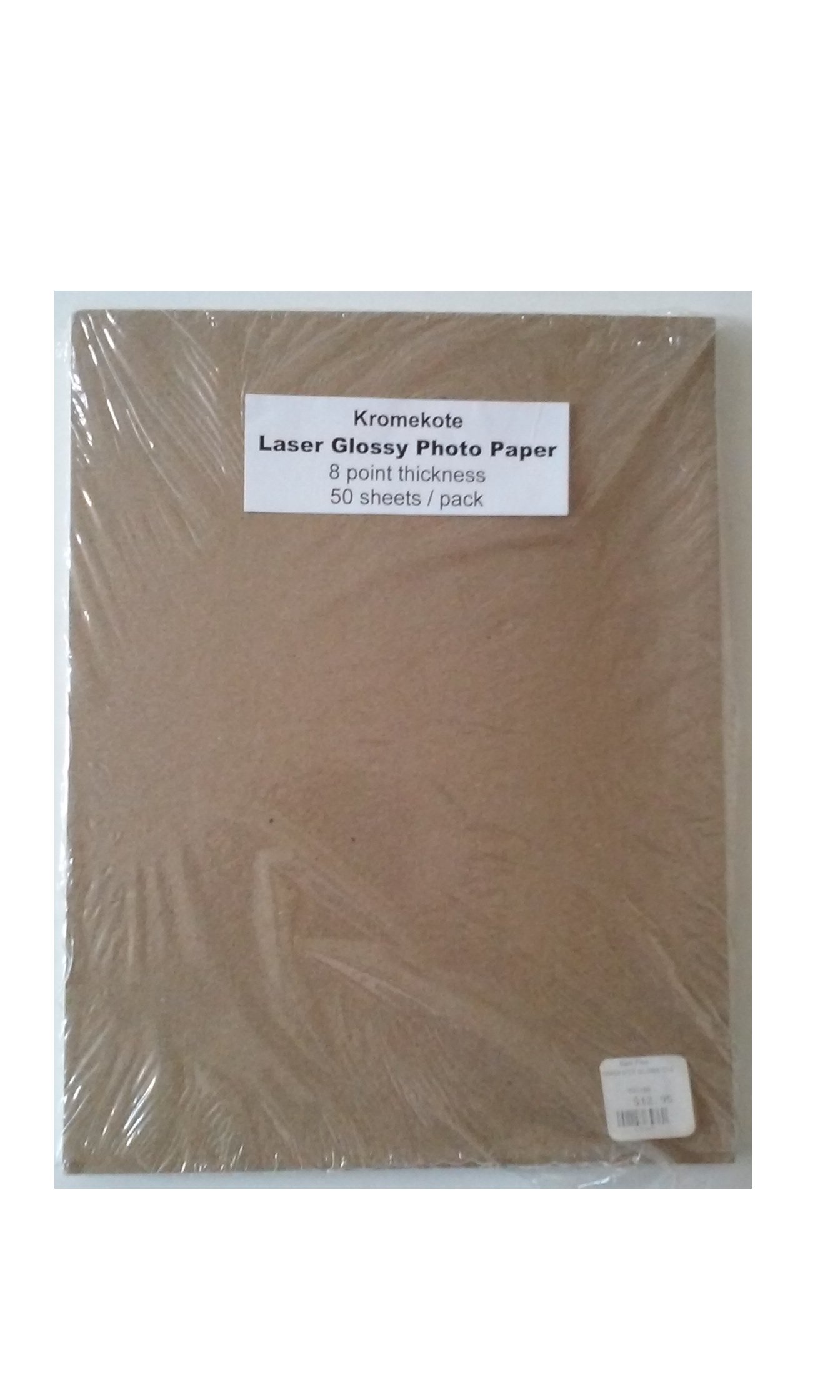 Kromekote Laser Glossy Paper 8 1/2" x 11" 8 Point Thickness 50 Sheets
