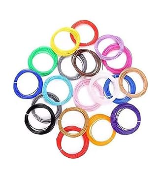 TRU TOYS 3 idea Imagine Create Print Multicolor Printing PLA Filament for 3D Pen (1.75 mm Thickness, 5 m Each) - 10 Colors