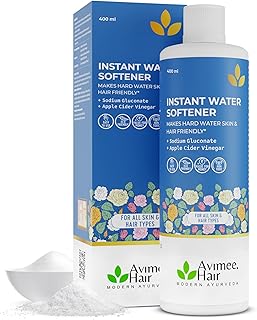 Avimee Herbal Instant Water Softener | Makes Your Water Hair & Skin Friendly | Reduces Hair Fall & Skin Itching | Disables Hardness & Maintains pH Level | Non Toxic and 100% Safe (400ml (Pack of 1)) Price in India