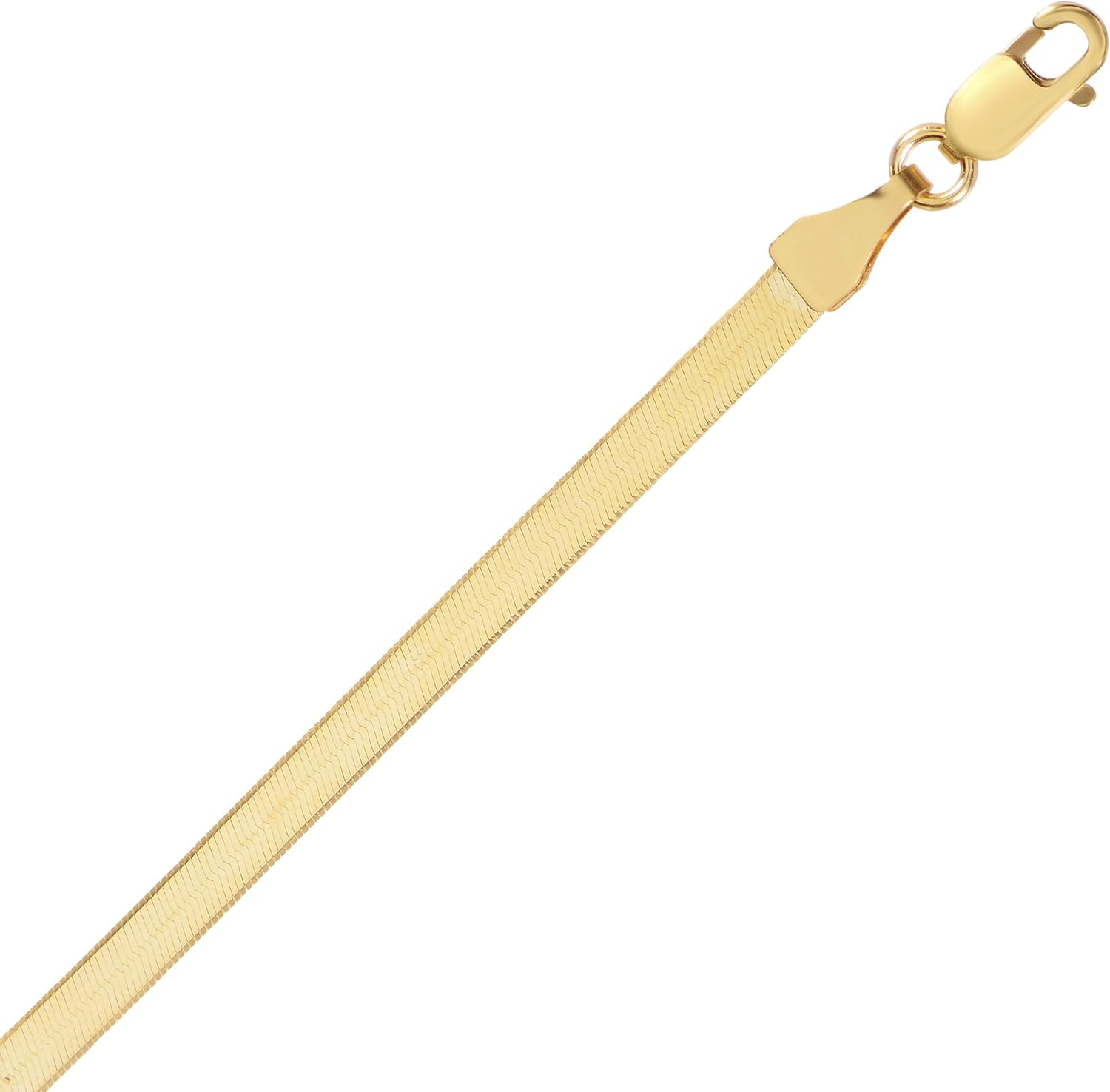 Floreo 10k Yellow Gold 3mm Silky Herringbone Chain Necklace