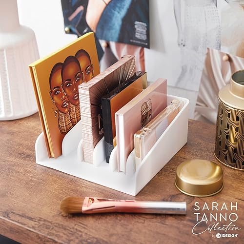 Miniatura 6 de iDesign The Sarah Tanno Collection - Paleta de maquillaje de silicona y organizador de cosméticos, color blanco