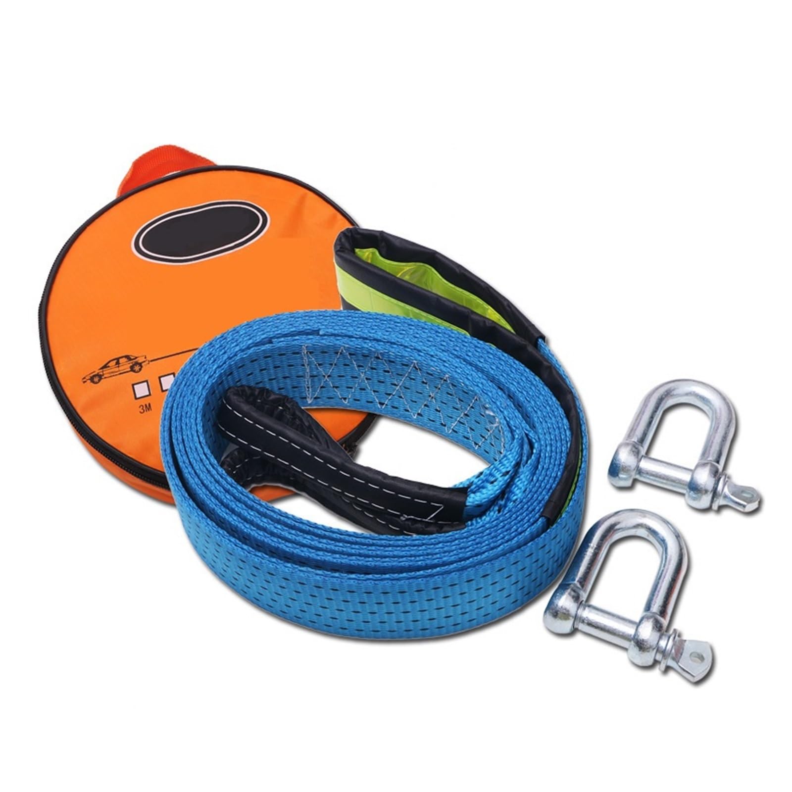 Corde de treuil synthétique pour sortir un véhicule tout-terrain embourbé 8T 5M