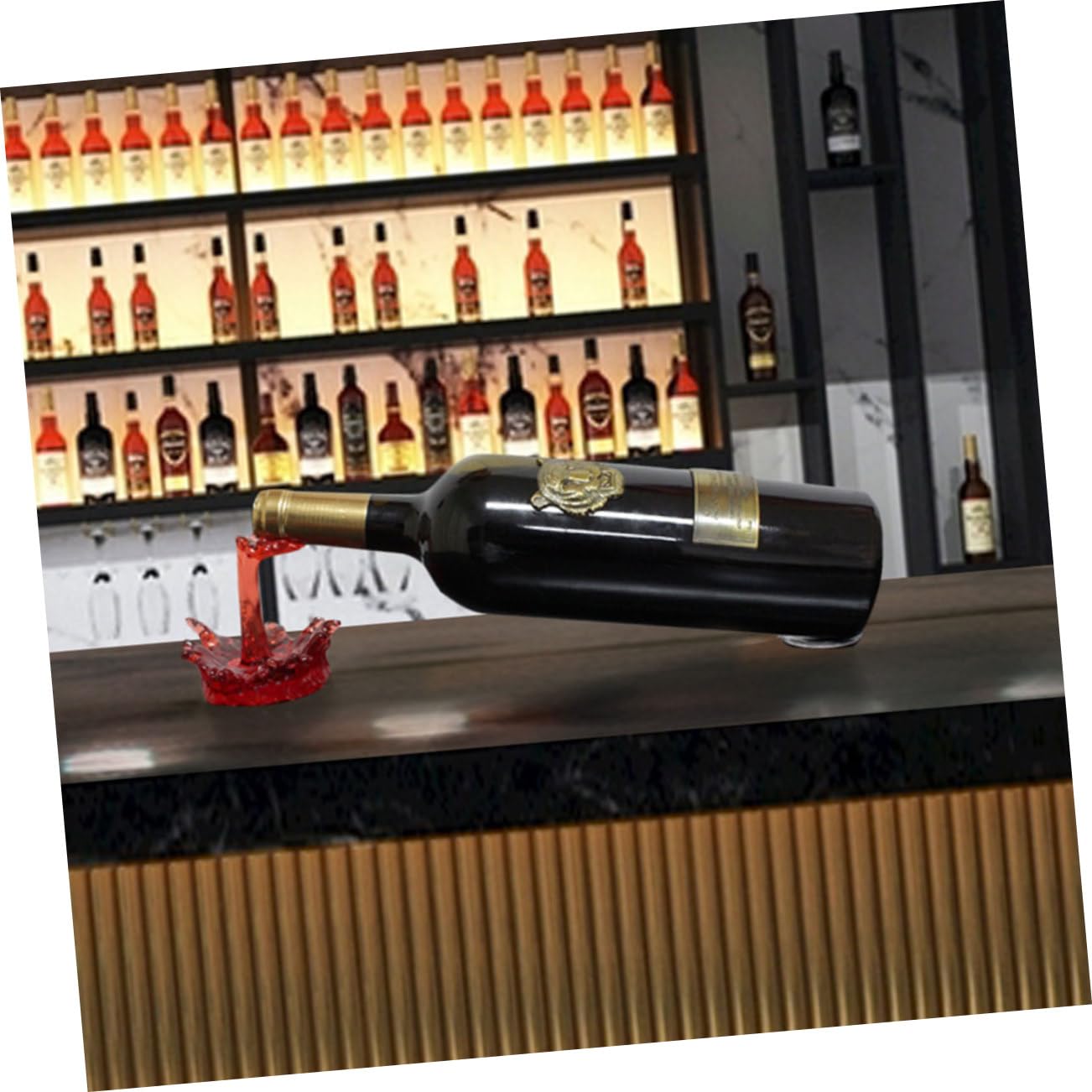 Cabilock 3 Piezas Soporte para Botellas de Vino de Mesa Exquisito Portabotellas Decorativo para Bares y Restaurantes para del Vino y Coleccionistas
