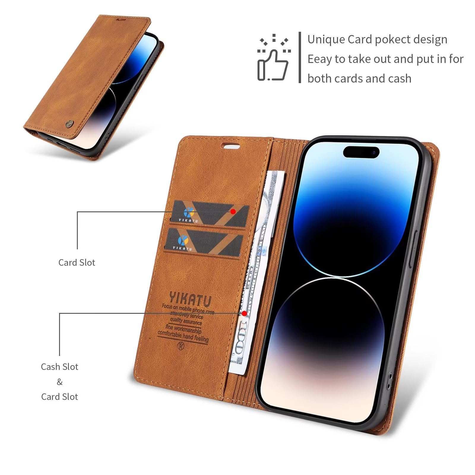 Funda De Teléfono B2G1 Duradera De Cuero Genuino Gratuita