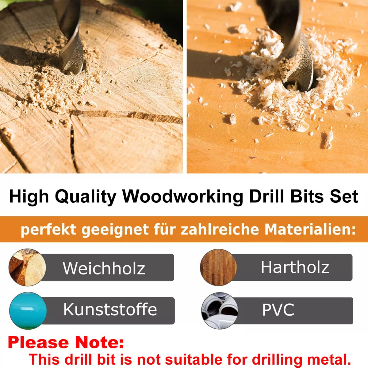 Punte per Legno Lunghe Professionali 4, 5, 6, 7, 8, 10, 12 mm x 300 mm Punte Lunghe per Casseforme, per Legna