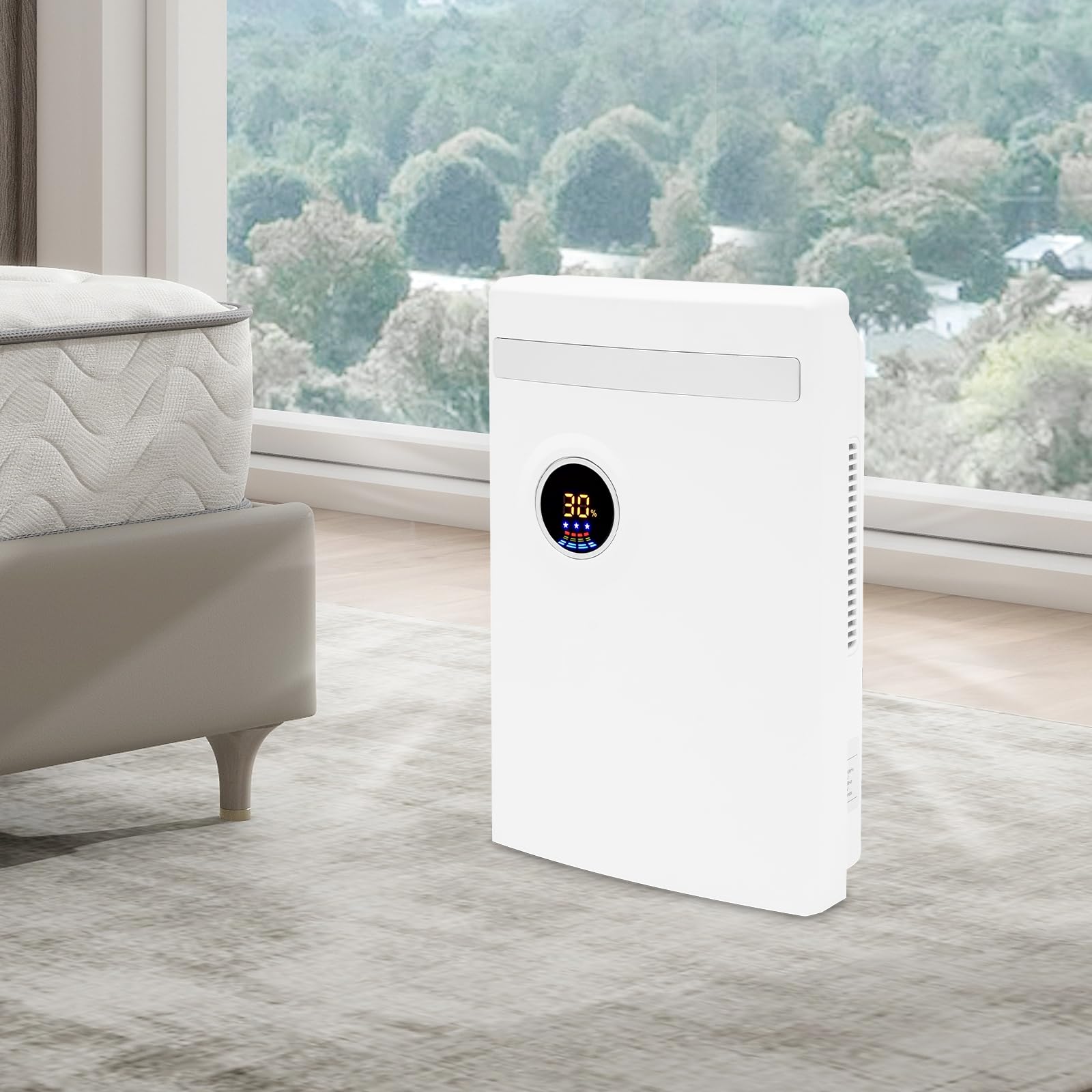 Deumidificatore fino a 500 ml/T, deumidificatore automatico, 30 m² | Asciugatrice con serbatoio da 2,2 l, con display LED e arresto dell'acqua, silenzioso, per cantina, camera da letto