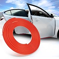 Vista 7 de Protector de borde de puerta de automóvil, protector universal de sello de goma de 16 pies en forma de U, protección de borde de puerta de automóvil