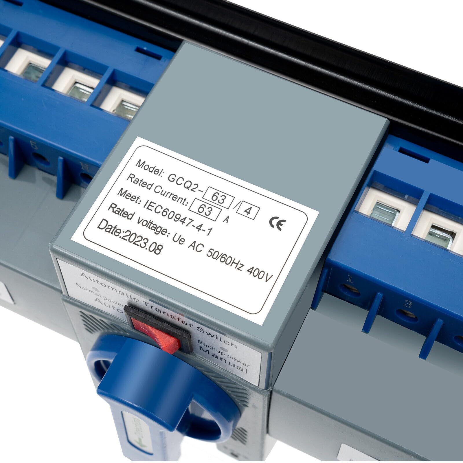 Commutateur de transfert Automatique AC-33iB Double Disjoncteur Inverseur de Source Automatique Puissance 4P 63A Automatique Commutateur Générateurde Transfert Double pour électricité