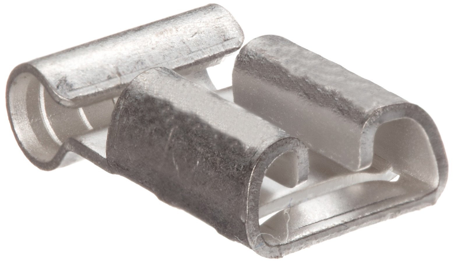 Morris Products 12412 Non-Insulated Flag Female Disconnects - 22-16 Wire, .020 x .187 Tab, 100-Pack