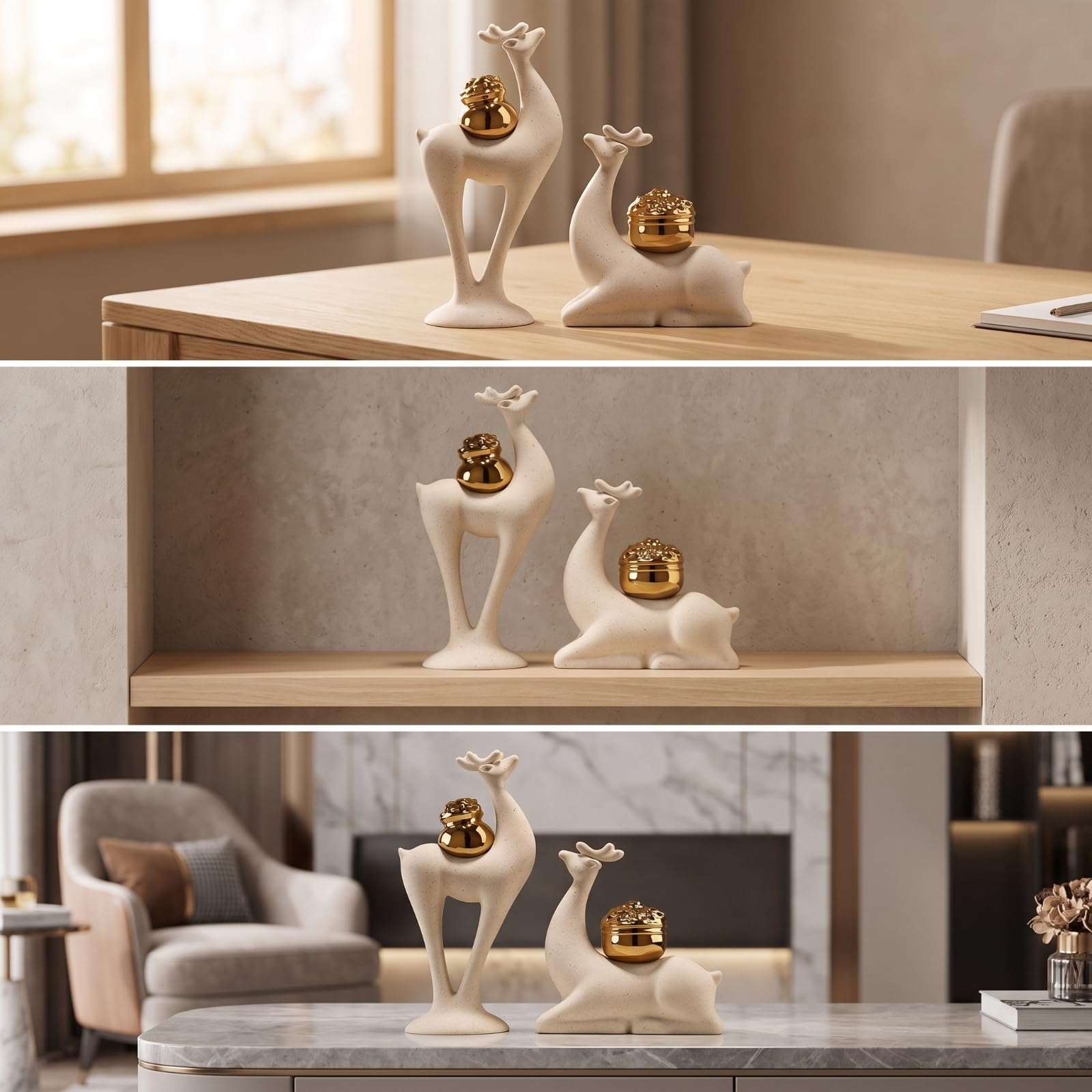 Elegant stehender Hirsch