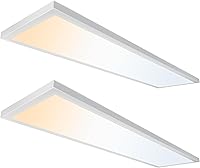 Vista 21 de Ultralux Panel de luz LED de 2x2 pies - Iluminación de borde, montaje en superficie para techo de hogar y oficina TRIAC regulable, sin parpadeo