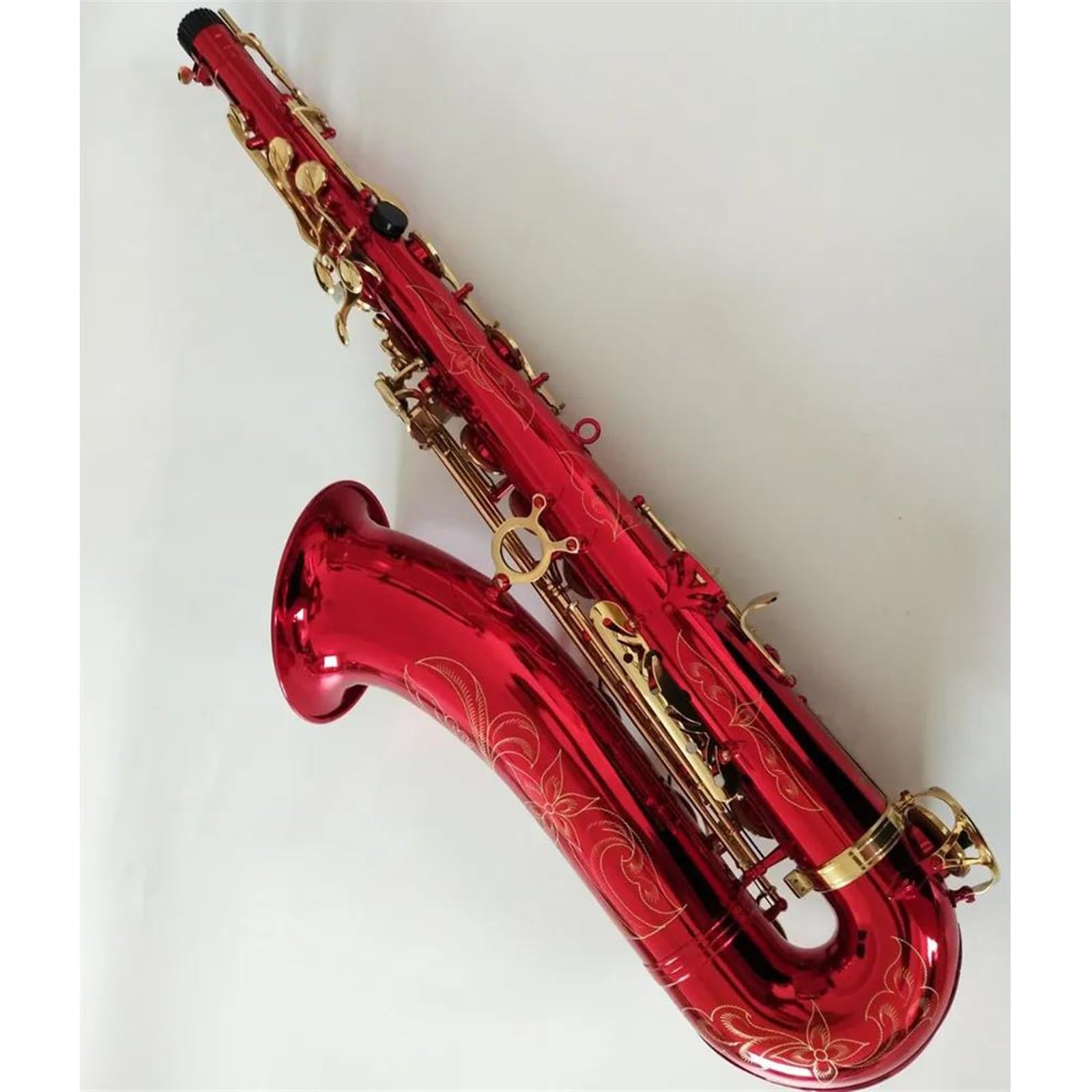 Saksofon Instrument Muzyczny Bb Saksofon Tenorowy Korpus Z Mosiądzu Złoty Klucz Saksofon Z Ustnikiem