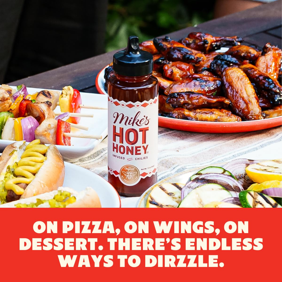 Mike's Hot Honey, Extra Hot, America's #1 Brand of Hot Honey, Spicy Honey Infused with Chili Peppers, Gluten-Free, Paleo-Friendly, Sweet Heat, Perfect for Hot Sauce Lovers (24oz Chef's Bottle, 1 Pack)