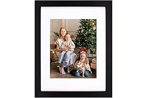 Golden State Art 11x14 Black Matted Picture Frame for 8x10 Photos
