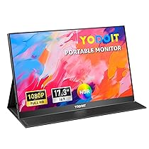 Yodoit Monitor portatile 17,3 pollici 100% sRGB 1920 × 1080 Schermo monitor FHD IPS Display con USB Tipo C Altoparlanti integrati Monitor per la cura degli occhi per PC, laptop, MacBook, Xbox, Switch