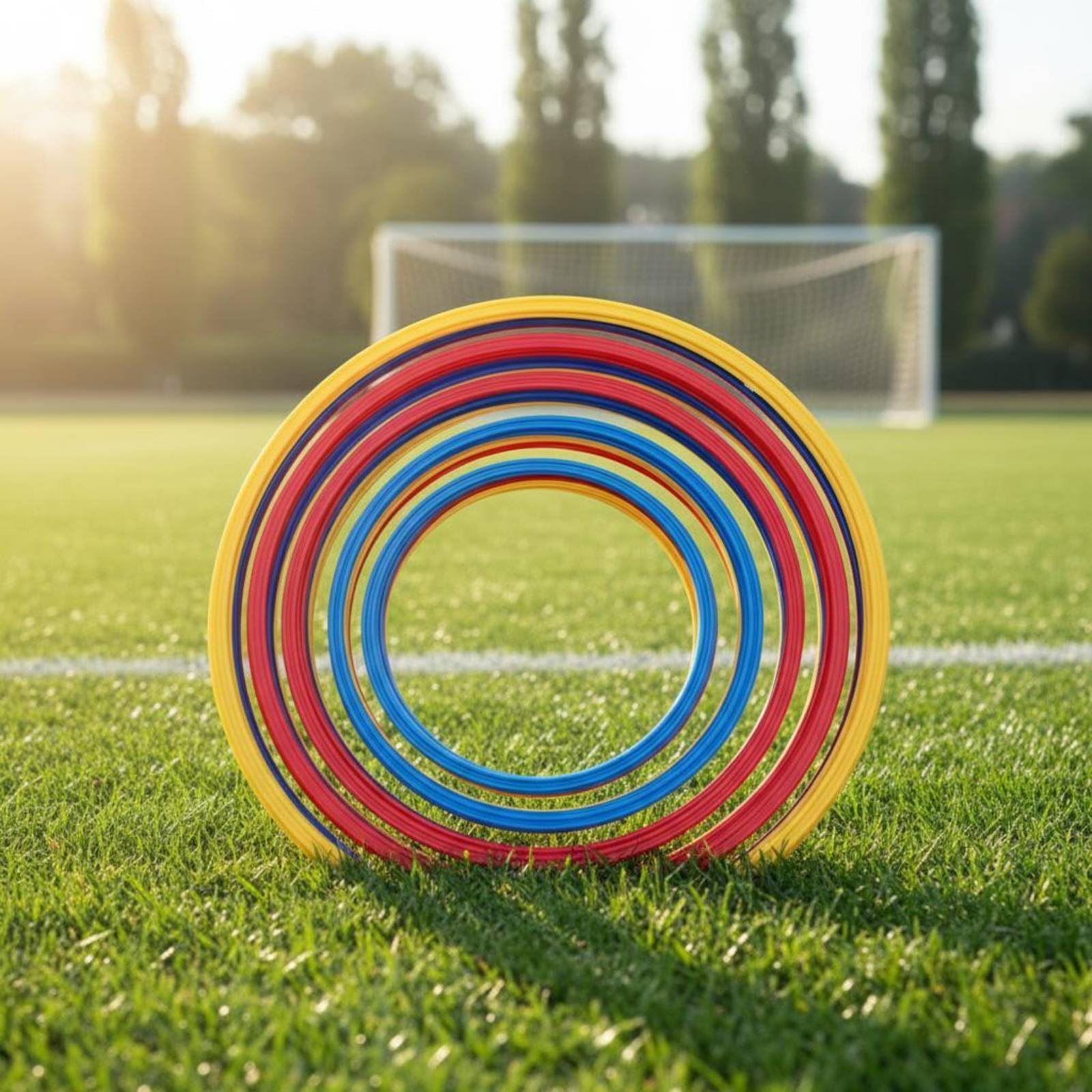 Anello Allenamento Calcio Cerchio Agilità Disco Coordinazione Cerchio velocità in PP Compatto E Robusto per Pratica del Passo E Controllo Adatto per
