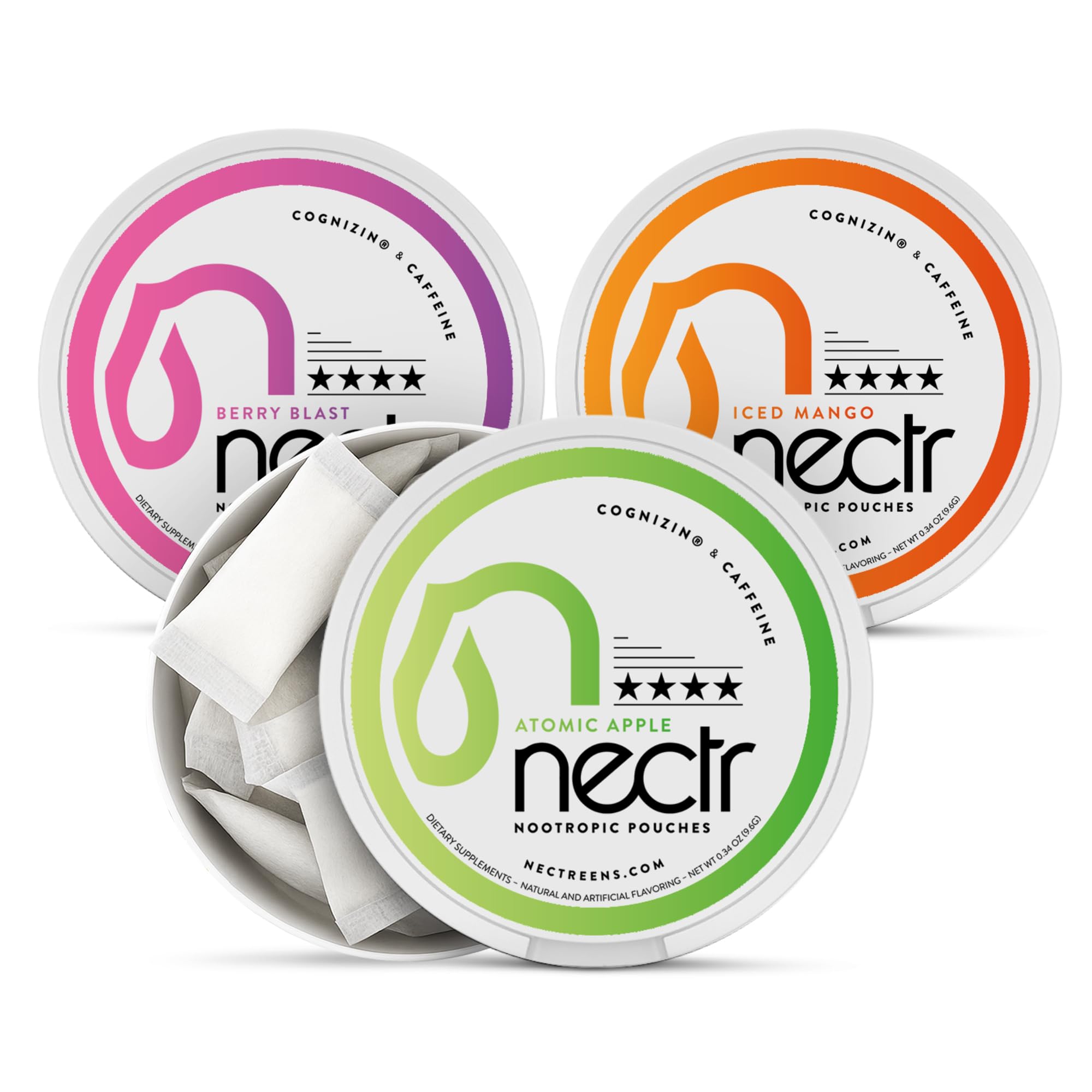 Amazon.com: Nectr Energy Nootropic Pouches Fruit Mix - Caffeine