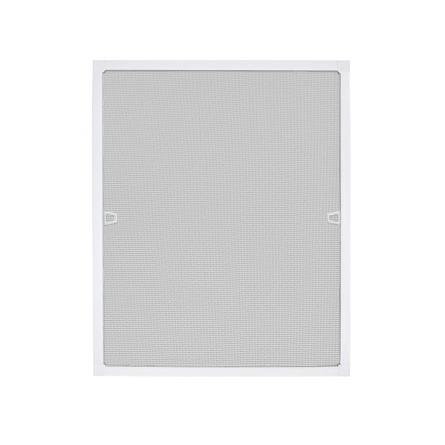 Moustiquaire de fenetre en fibre de verre premium cadre aluminium blanc
