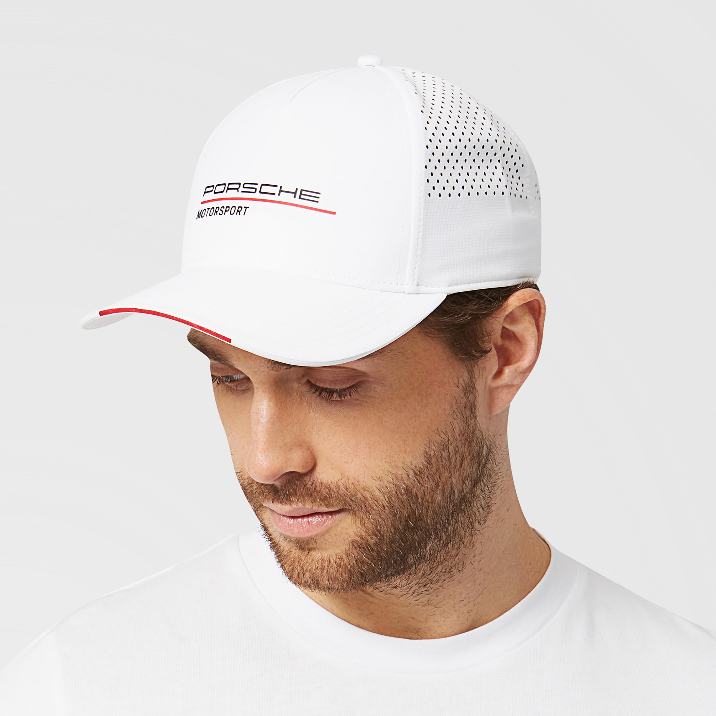 Czapka Porsche Motorsport - jeden rozmiar pasuje do większości, biały, rozmiar uniwersalny