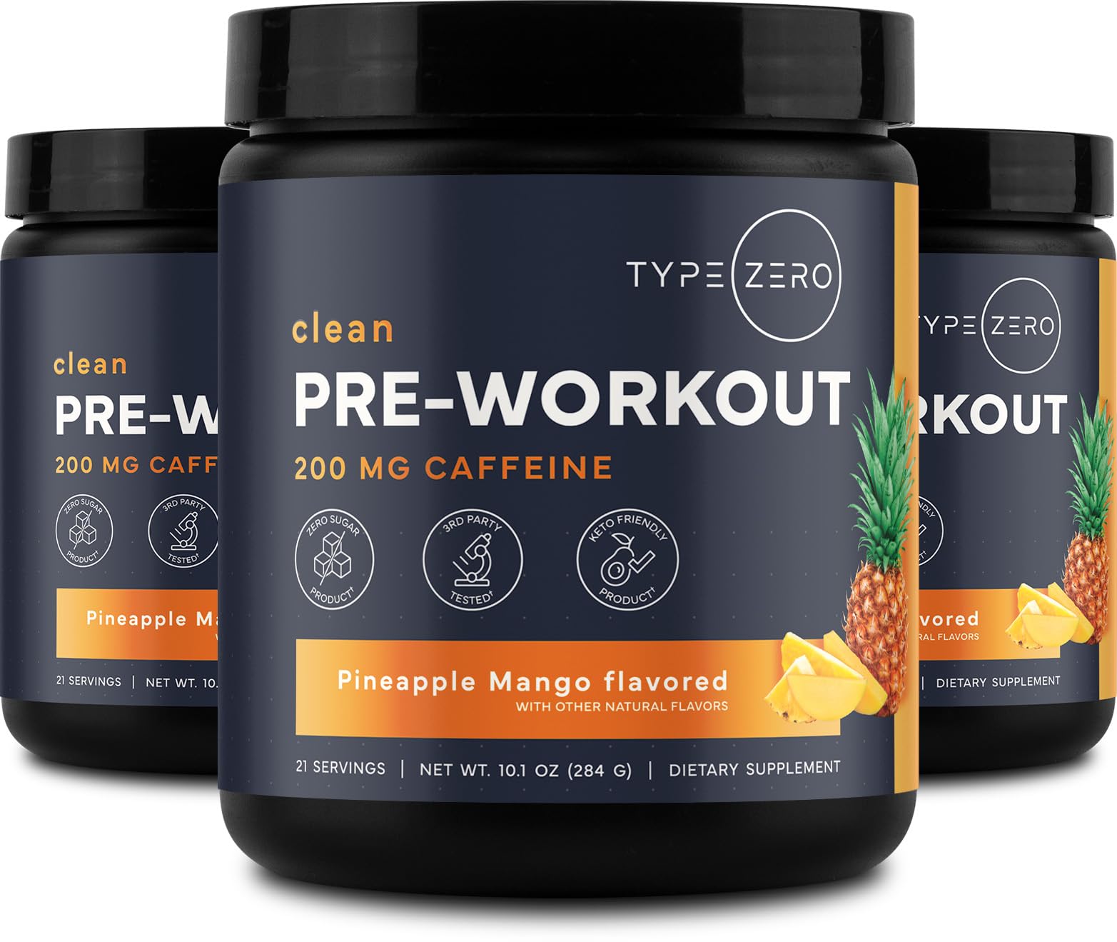 Type Zero Clean Pre Workout Powder (Pineapple Mango) 21 Servings — Amazon image 6