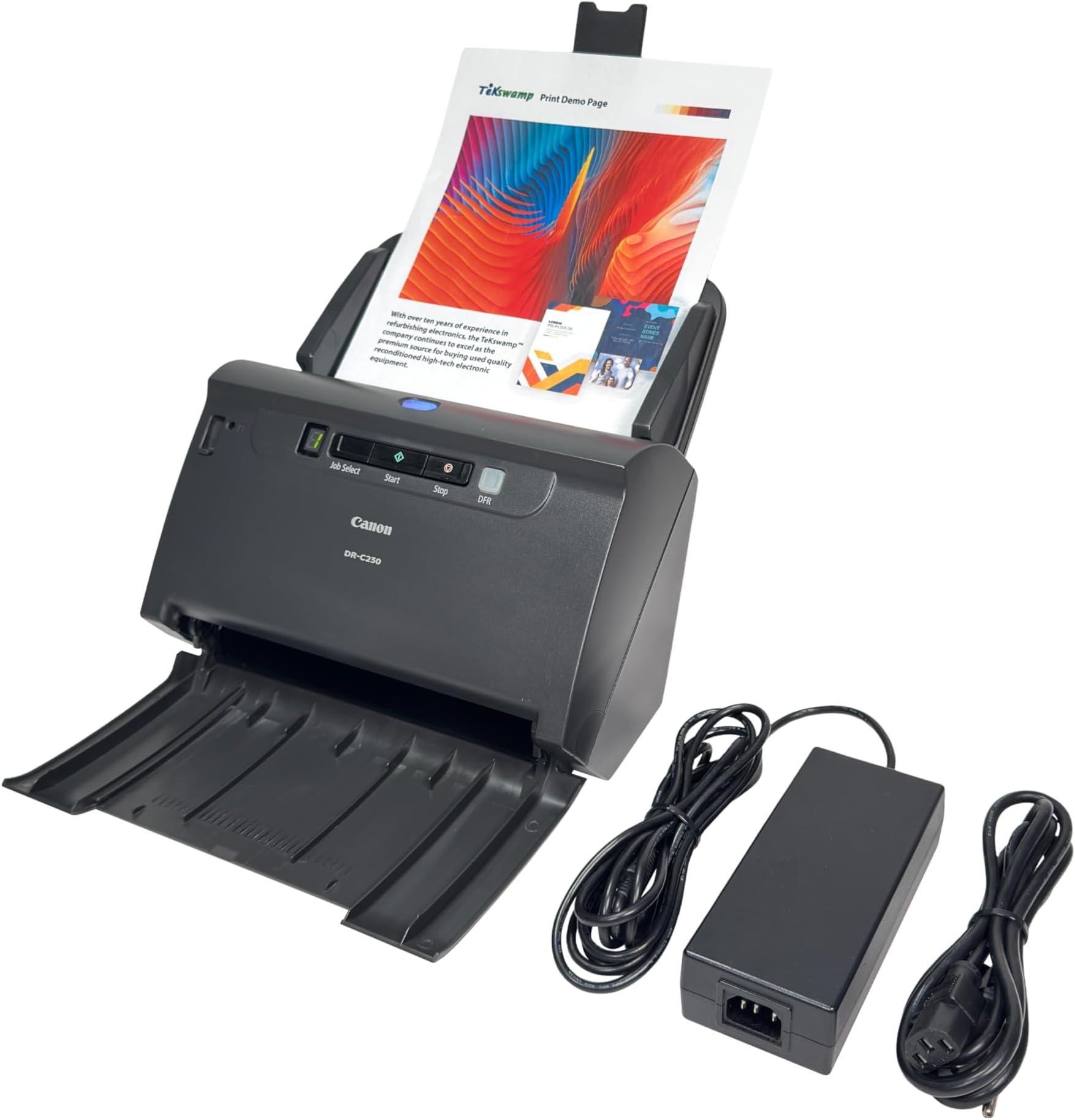 imageFORMULA DR-C230 Document Scanner | Double-sided Scanning with USB for Home & Office | 60 sheet ADF | 30 Pages Per Min | With Canon CaptureOnTouch Software