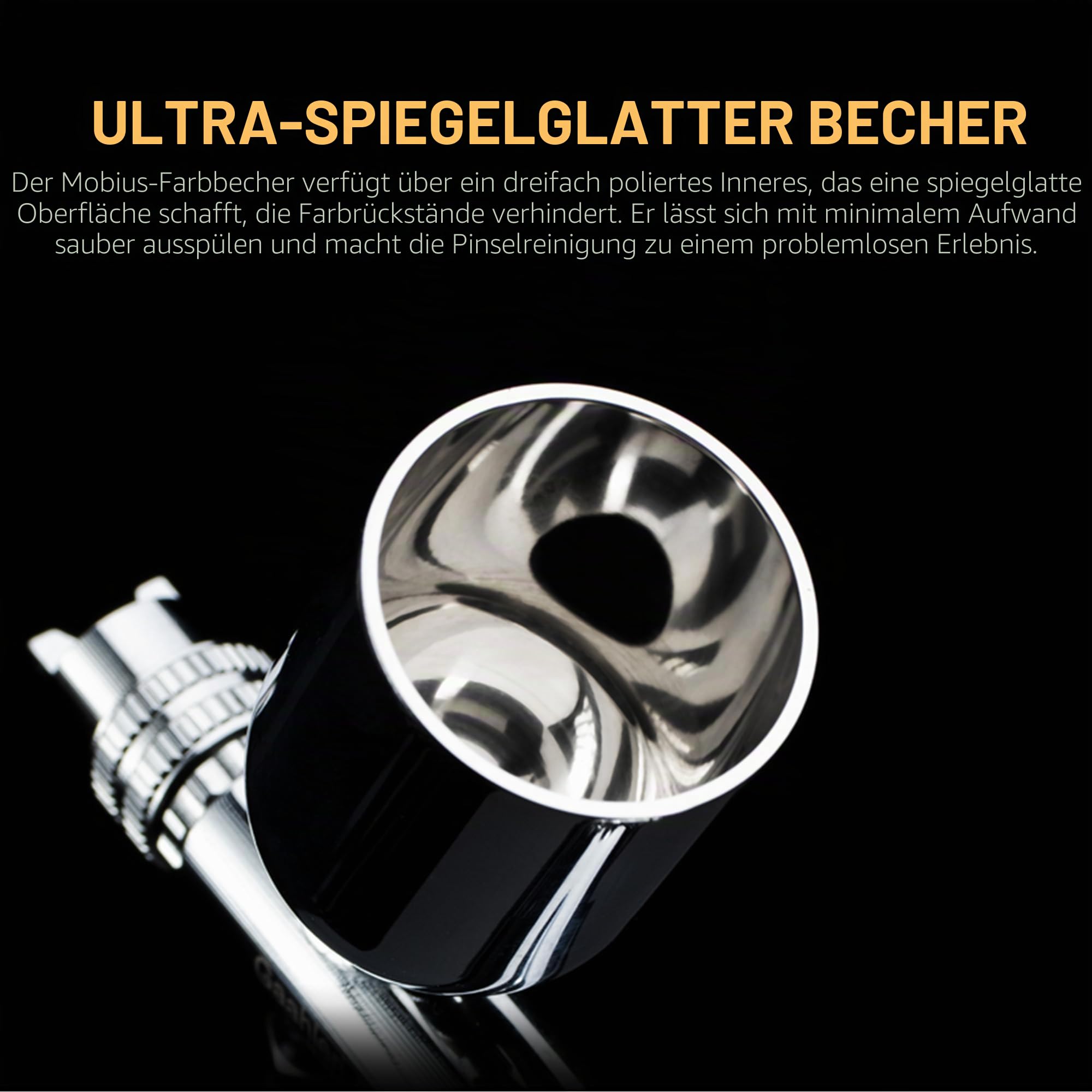 Gaahleri Premium-Serie Airbrush Mobius-Trigger – Präzisions-Double-Action-Airbrush für Modellbau, Gundam, Gunpla, Mecha, Miniaturen & künstlerische Illustration