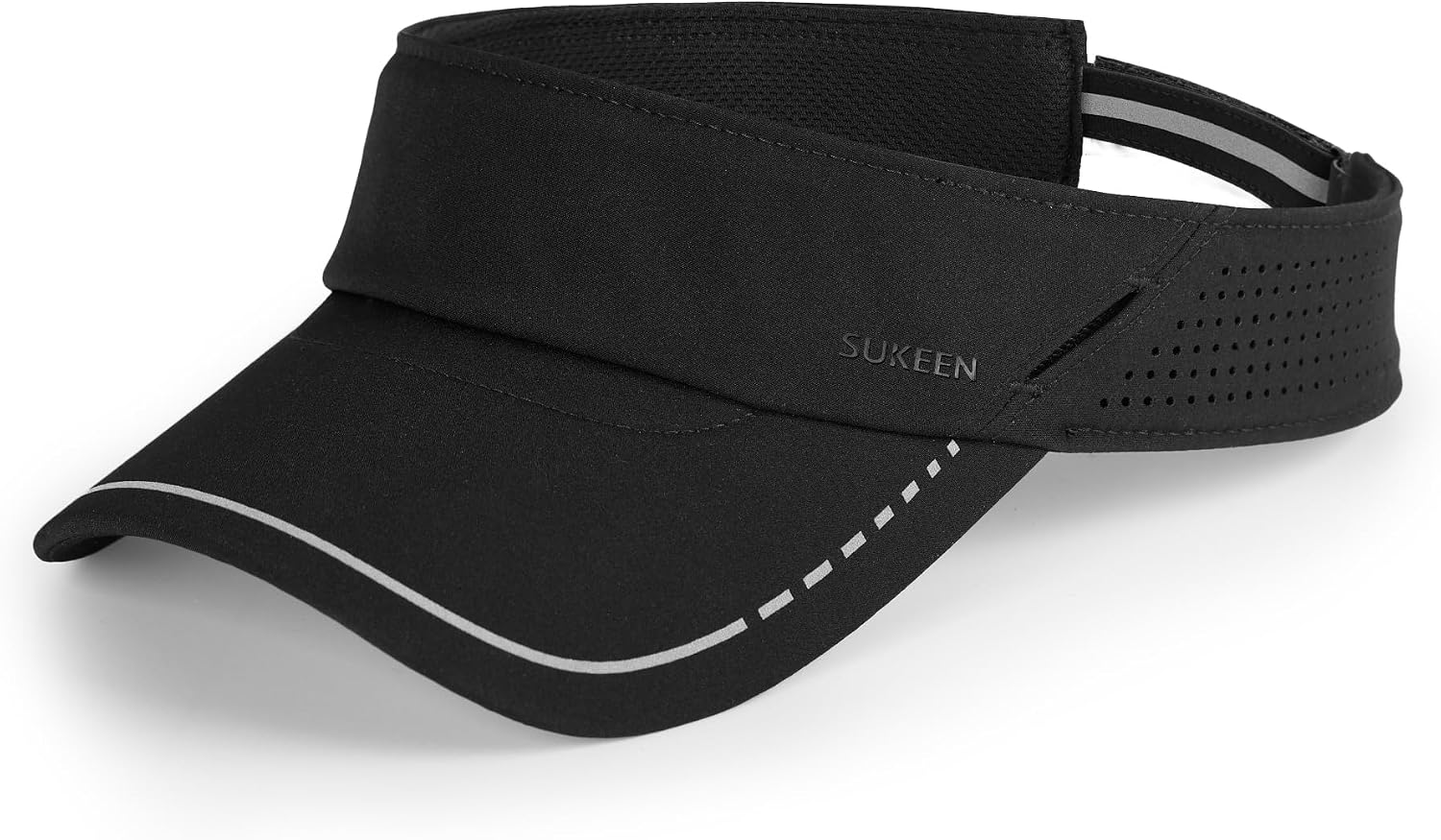 Sukeen Sports Sun Visor Women Men Lightweight Quick Dry Visor Hat with Sunglass Slots Reflective Running Tennis Golf Visor