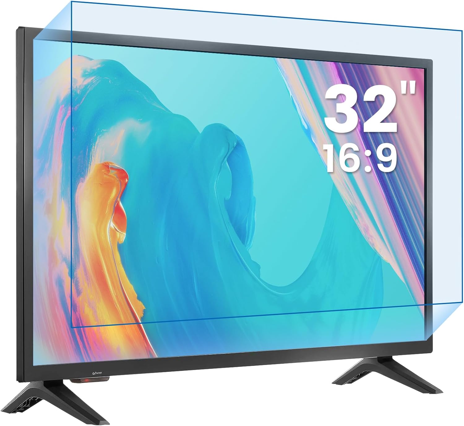 F FORITO 32 Inch 16:9 Anti Blue Light Matte TV Screen Protector, 32" Eye Protection Anti Glare Computer Screen Cover For LCD, LED, OLED &QLED 4K HDTV
