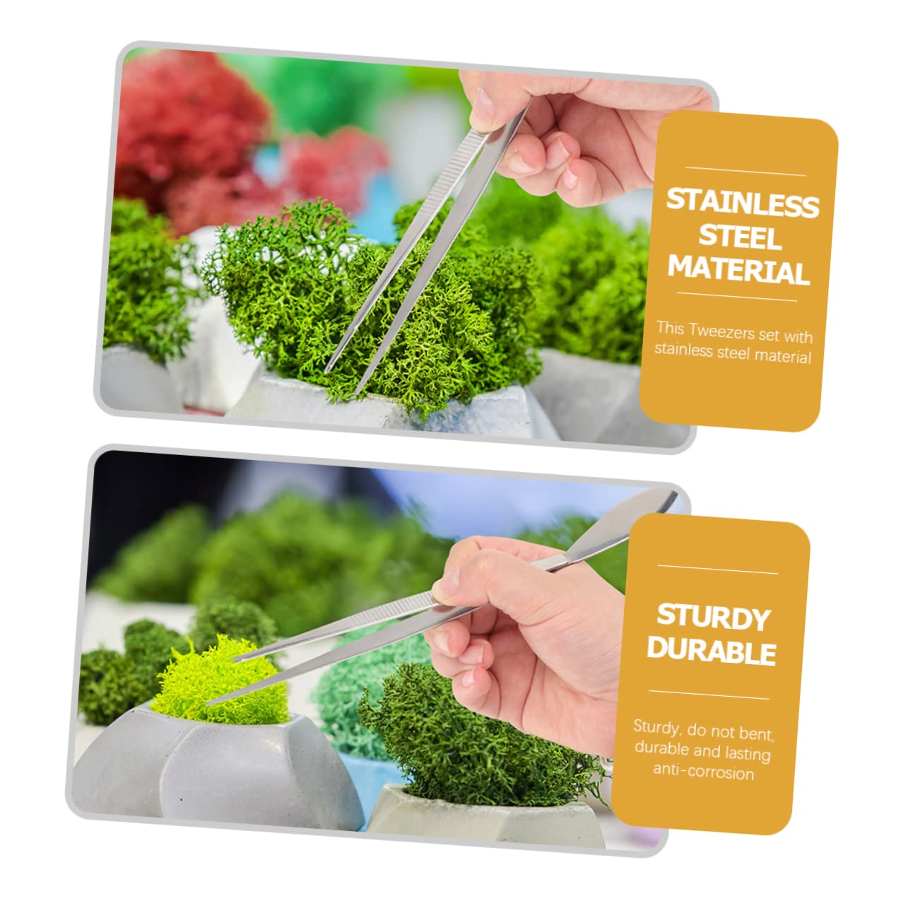SUPVOX 6piezas Herramienta De Bonsai y Rastrillo De Inoxidable Para Mantenimiento De Plantas Para Principiantes Jardinería Mango Ergonómico y Cabeza De Espátula
