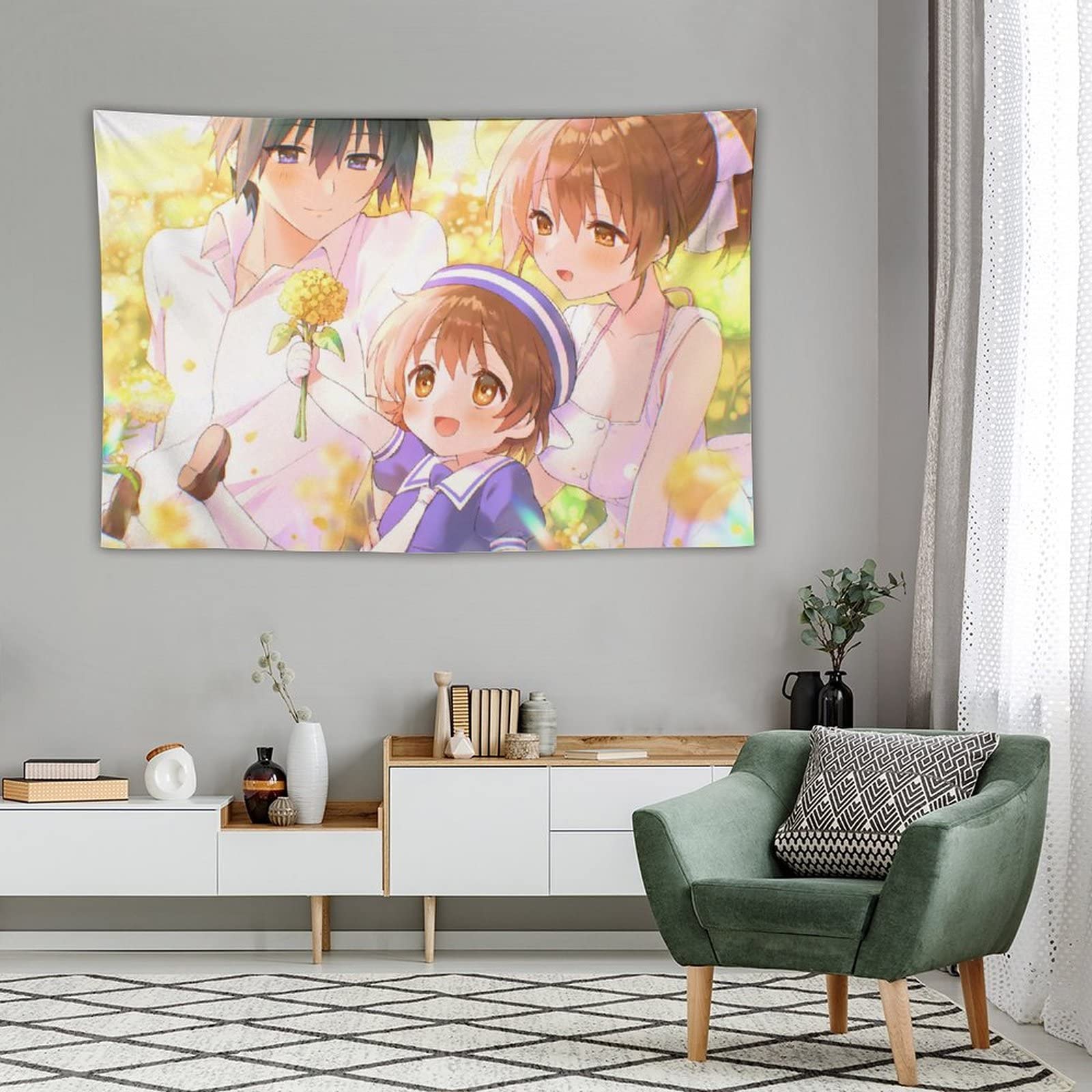 Amazon.co.jp: タペストリー CLANNAD 岡崎朋也 古河渚 壁掛け 40
