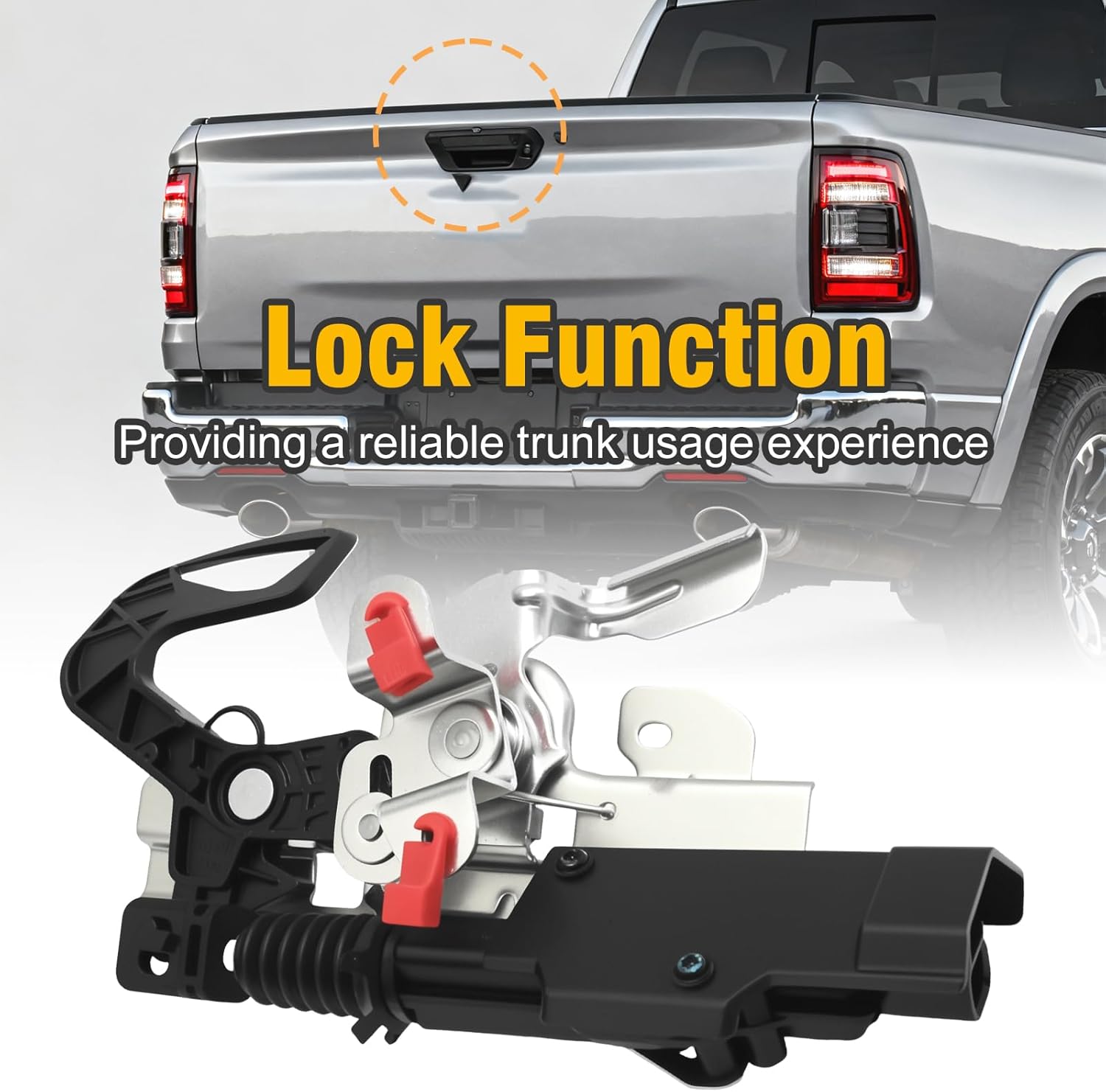 SYOWADA 68093354AD Tailgate Lock Latch Actoator Door Control, Replacement for Ram 1500 2013-2020, Replacement for Ram 1500 Classic 2019-2022