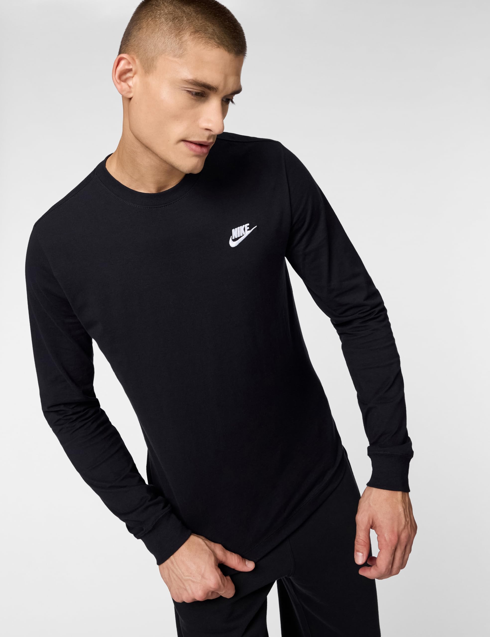 NIKE Koszulka z długim rękawem Mężczyźni M Nsw Club Tee - Ls- Ar5193