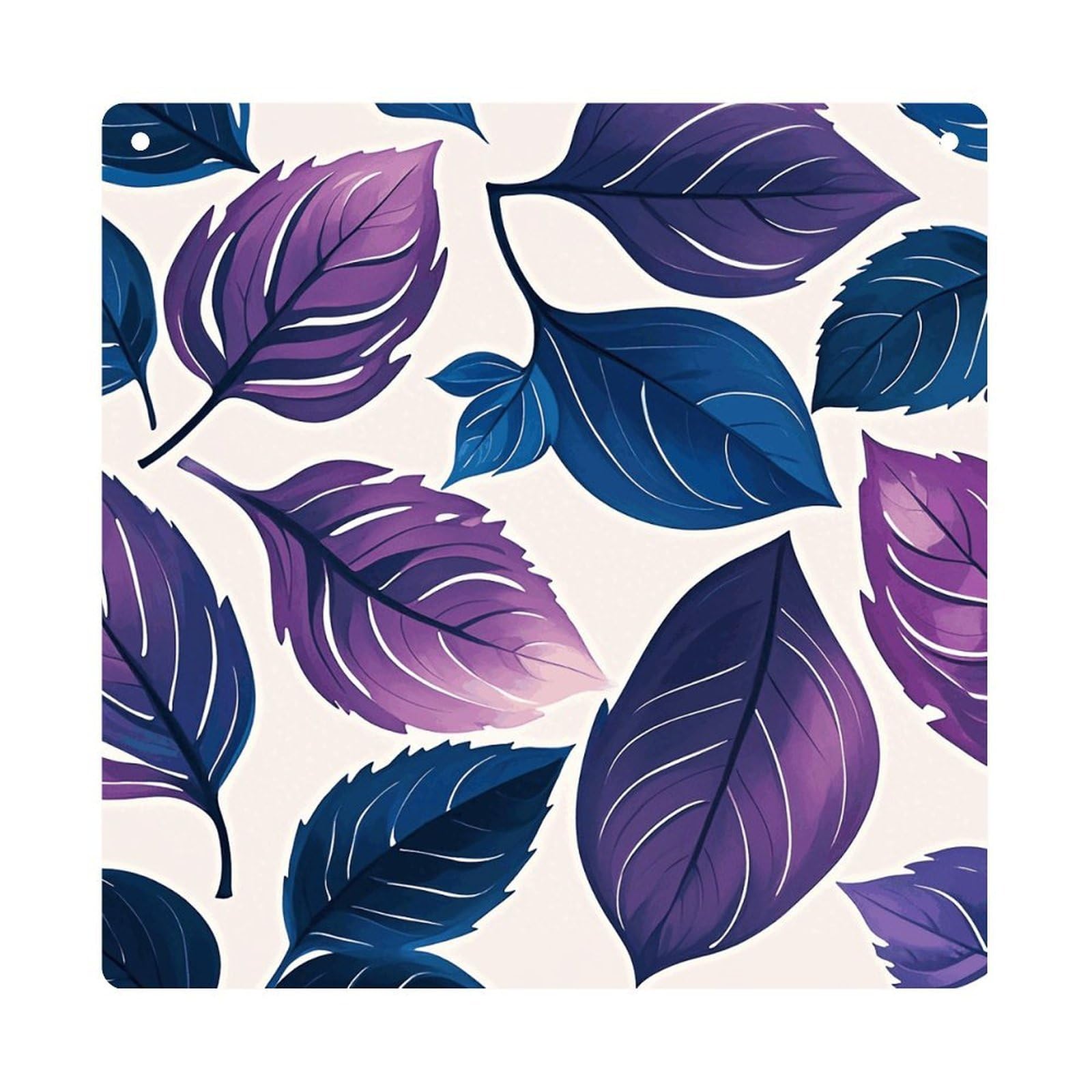 Purple and Blue Leaves Hanging Ornament Wall Decor Pendant