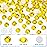 Novani Lemon Yellow Rhinestones 1440pcs Glass Rhinestones Crystal Flatback Gemstones for Crafts Nails Makeup Bags and Shoes DecorationSS8, Citrine