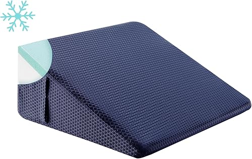 Miniatura 7 de Bedluxe Almohada de cuña, almohada de cuña de cama de 12 pulgadas para cabecero, almohada de cuña para alivio del reflujo ácido, dormir, después de