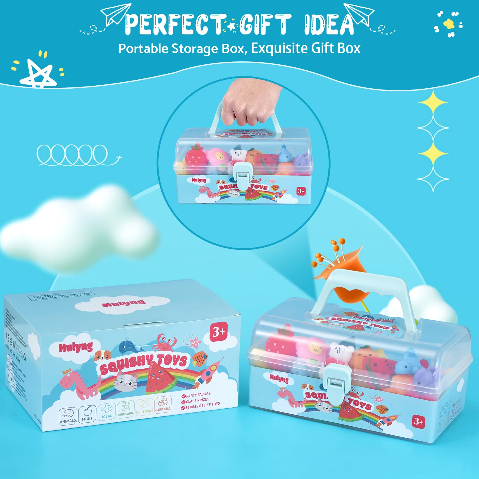 Amazon | Mulyng もちもちもちおもちゃ 80個パック ミニかわいい