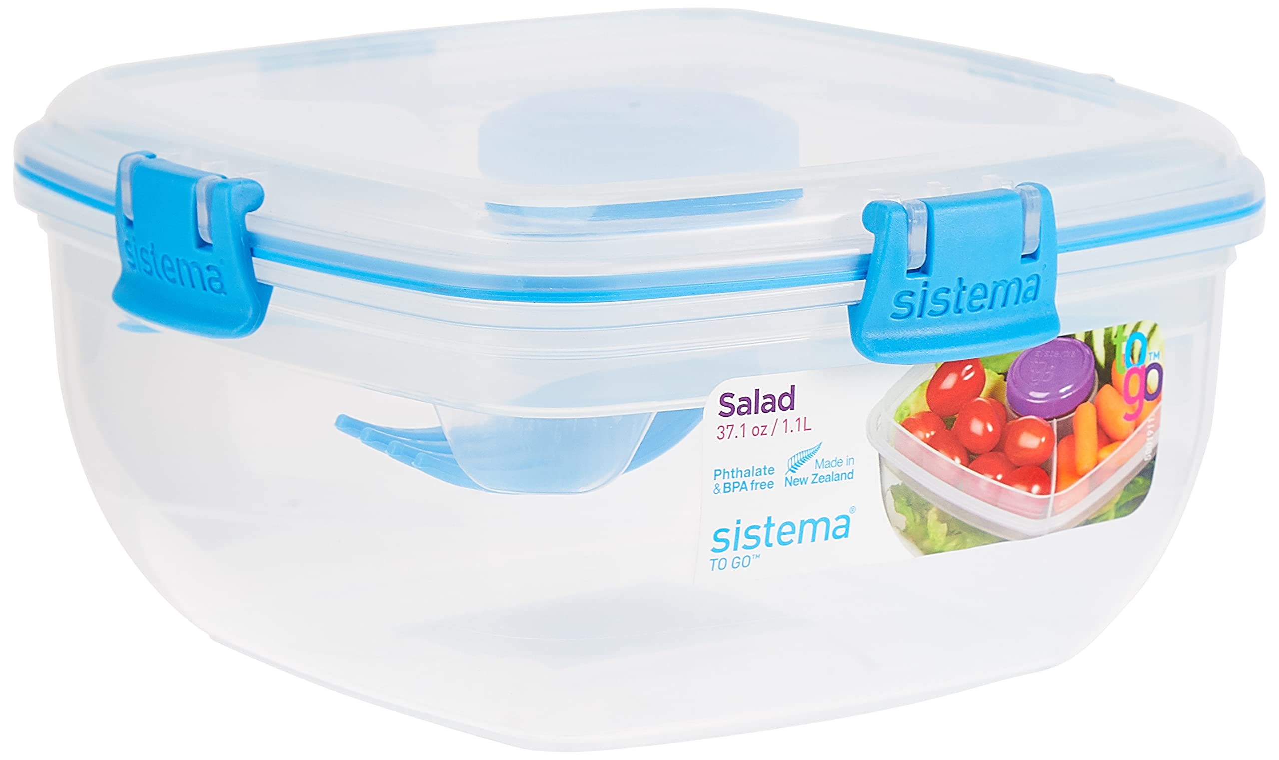 SistemaTo Go Salad Bowl Blue, 21356